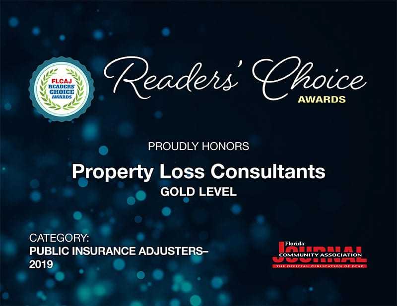 Property Consultants Loss 2019 Choice Awarded the Reader&#039;s Award is